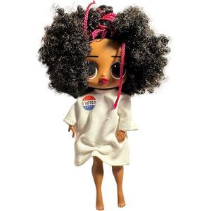 Lol Surprise Omg Tween Doll Hoops Cutie W/I Voted Election White Outfit 7” Toy